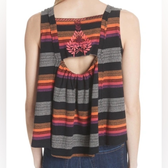 FP embroidered striped swing tank top - Picture 3 of 6